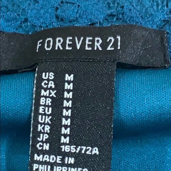 NWT Forever 21 Short Teal Skirt Size Medium - Picture 3 of 6